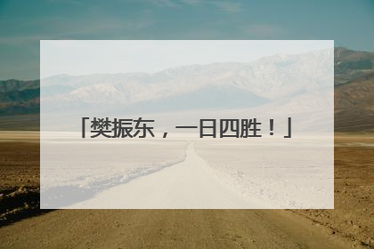 樊振东，一日四胜！