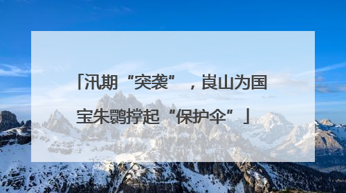 汛期“突袭”，崀山为国宝朱鹮撑起“保护伞”