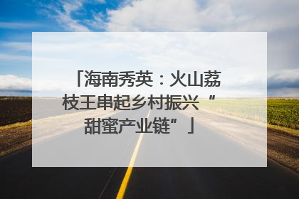 海南秀英：火山荔枝王串起乡村振兴“甜蜜产业链”