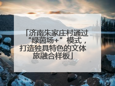济南朱家庄村通过“绿茵场+”模式，打造独具特色的文体旅融合样板
