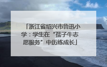 浙江省绍兴市鲁迅小学：学生在“孺子牛志愿服务”中历练成长
