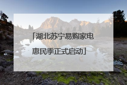 湖北苏宁易购家电惠民季正式启动