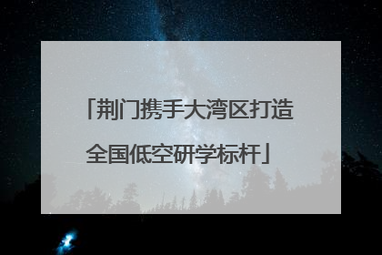 荆门携手大湾区打造全国低空研学标杆