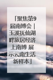 聚焦第9届南博会｜玉溪抚仙湖畔旅居经济上南博 展示云南生活新样本