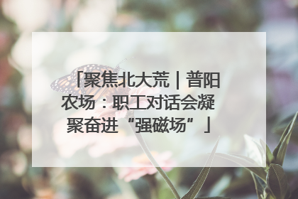 聚焦北大荒｜普阳农场：职工对话会凝聚奋进“强磁场”