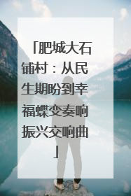 肥城大石铺村：从民生期盼到幸福蝶变奏响振兴交响曲