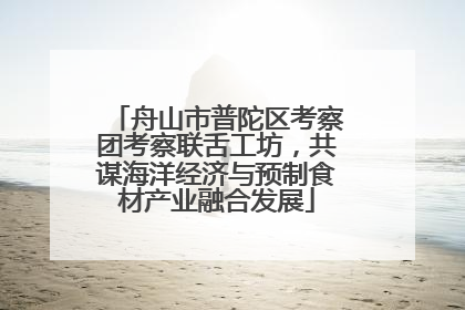 舟山市普陀区考察团考察联舌工坊，共谋海洋经济与预制食材产业融合发展