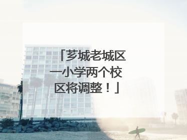 芗城老城区一小学两个校区将调整！
