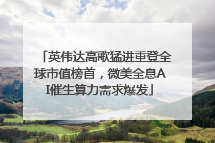 英伟达高歌猛进重登全球市值榜首，微美全息AI催生算力需求爆发