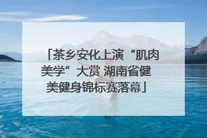 茶乡安化上演“肌肉美学”大赏 湖南省健美健身锦标赛落幕