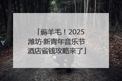 薅羊毛！2025潍坊·新青年音乐节酒店省钱攻略来了