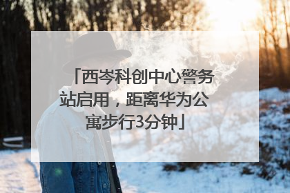 西岑科创中心警务站启用，距离华为公寓步行3分钟