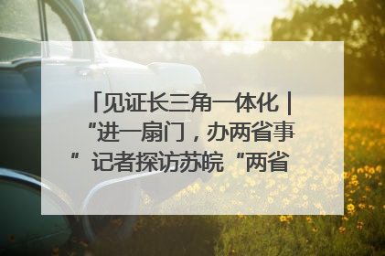 见证长三角一体化｜“进一扇门，办两省事”记者探访苏皖“两省一街”警务室