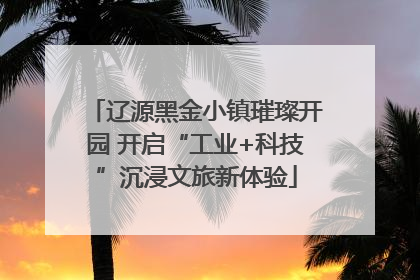 辽源黑金小镇璀璨开园 开启“工业+科技”沉浸文旅新体验