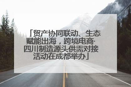 贸产协同联动、生态赋能出海，跨境电商·四川制造源头供需对接活动在成都举办