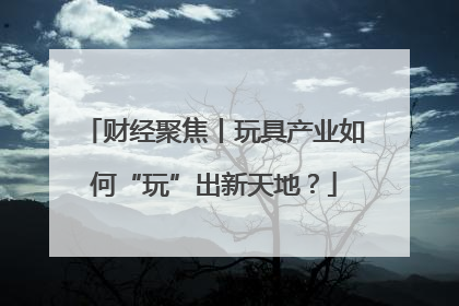 财经聚焦丨玩具产业如何“玩”出新天地？