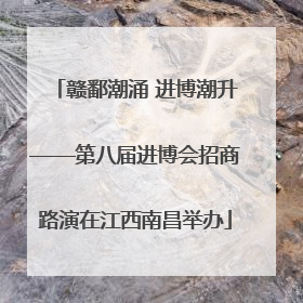 赣鄱潮涌 进博潮升——第八届进博会招商路演在江西南昌举办