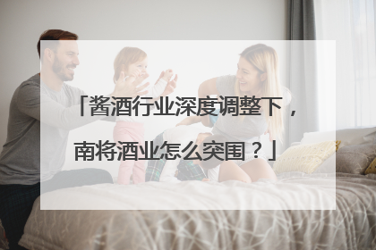 酱酒行业深度调整下，南将酒业怎么突围？