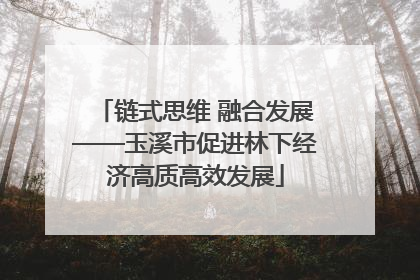 链式思维 融合发展——玉溪市促进林下经济高质高效发展