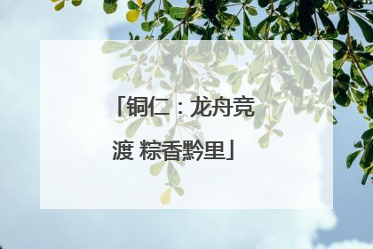 铜仁：龙舟竞渡 粽香黔里