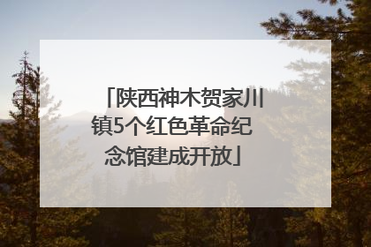 陕西神木贺家川镇5个红色革命纪念馆建成开放