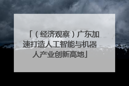 （经济观察）广东加速打造人工智能与机器人产业创新高地