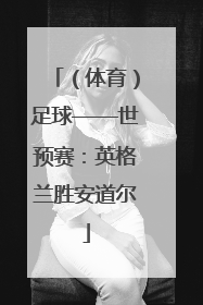 （体育）足球——世预赛：英格兰胜安道尔