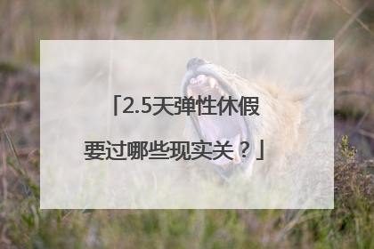 2.5天弹性休假要过哪些现实关？