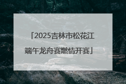 2025吉林市松花江端午龙舟赛燃情开赛