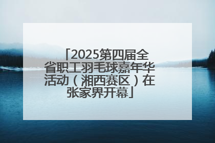 2025第四届全省职工羽毛球嘉年华活动（湘西赛区）在张家界开幕