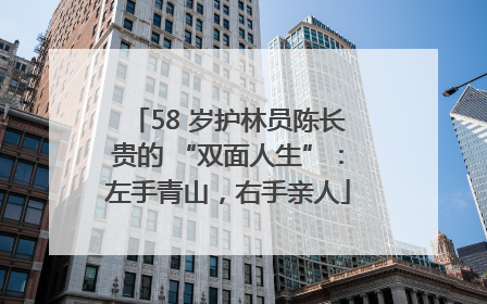 58 岁护林员陈长贵的 “双面人生”：左手青山，右手亲人