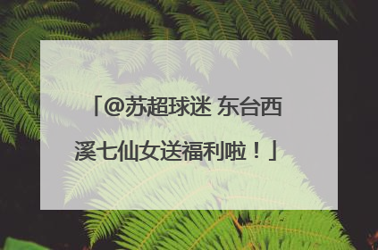 @苏超球迷 东台西溪七仙女送福利啦！