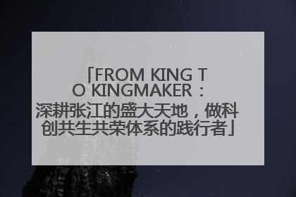 FROM KING TO KINGMAKER：深耕张江的盛大天地，做科创共生共荣体系的践行者