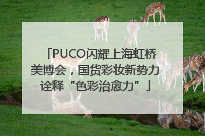 PUCO闪耀上海虹桥美博会，国货彩妆新势力诠释“色彩治愈力”